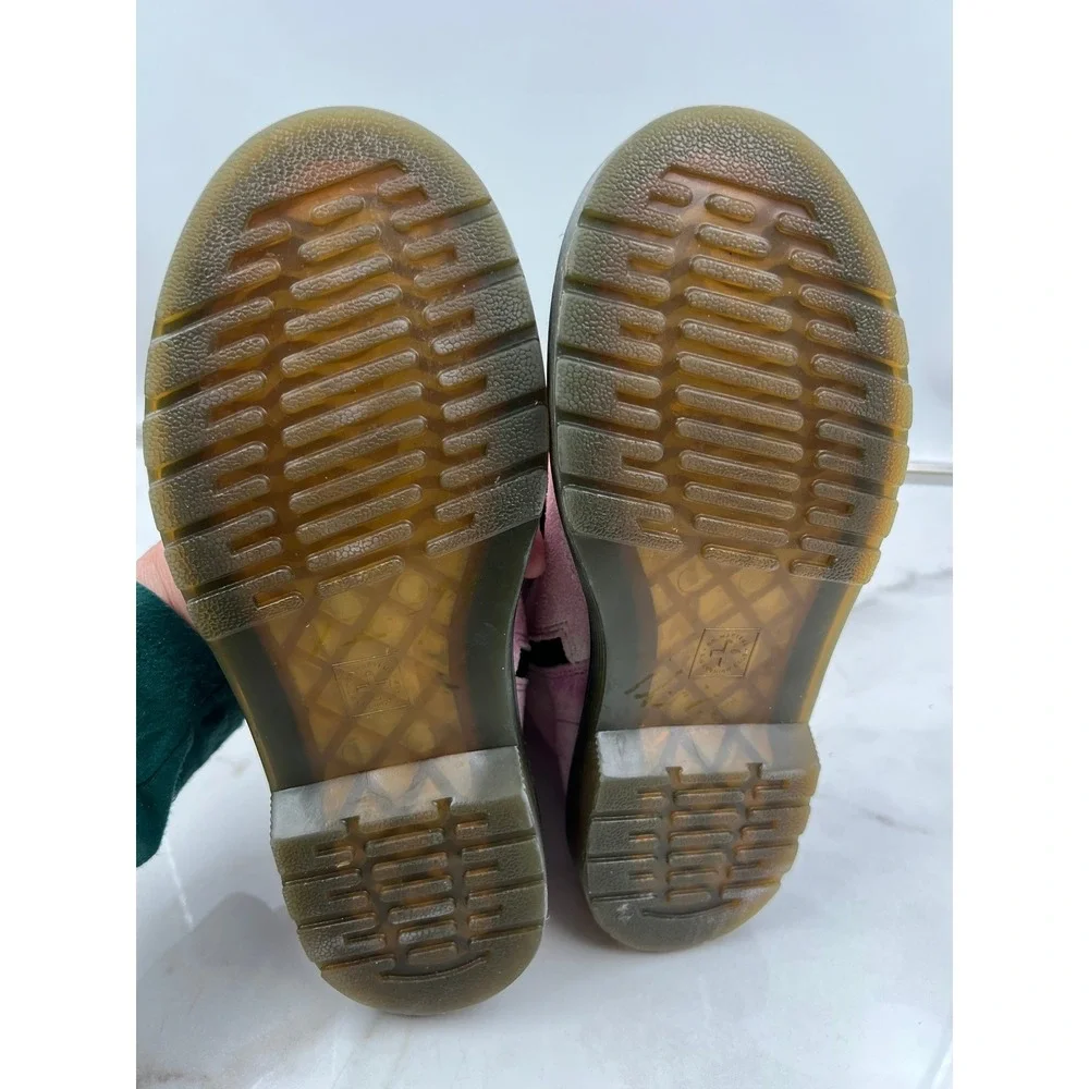 Dr. Martens 1460 Boots Junior Size 3 Pascal J Pink Tie Dye Suede Lace Up